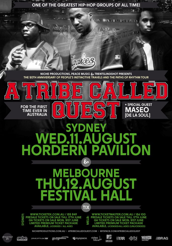 A Tribe Called Quest Sydney Show at Hordern Pavilion, Sydney