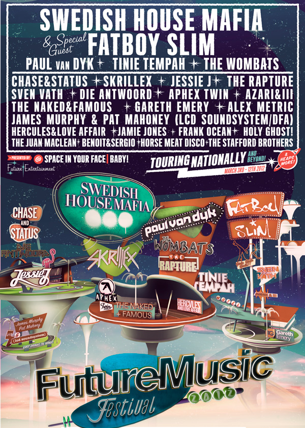 Future Music Festival Adelaide 2012 at Ellis Park, Adelaide