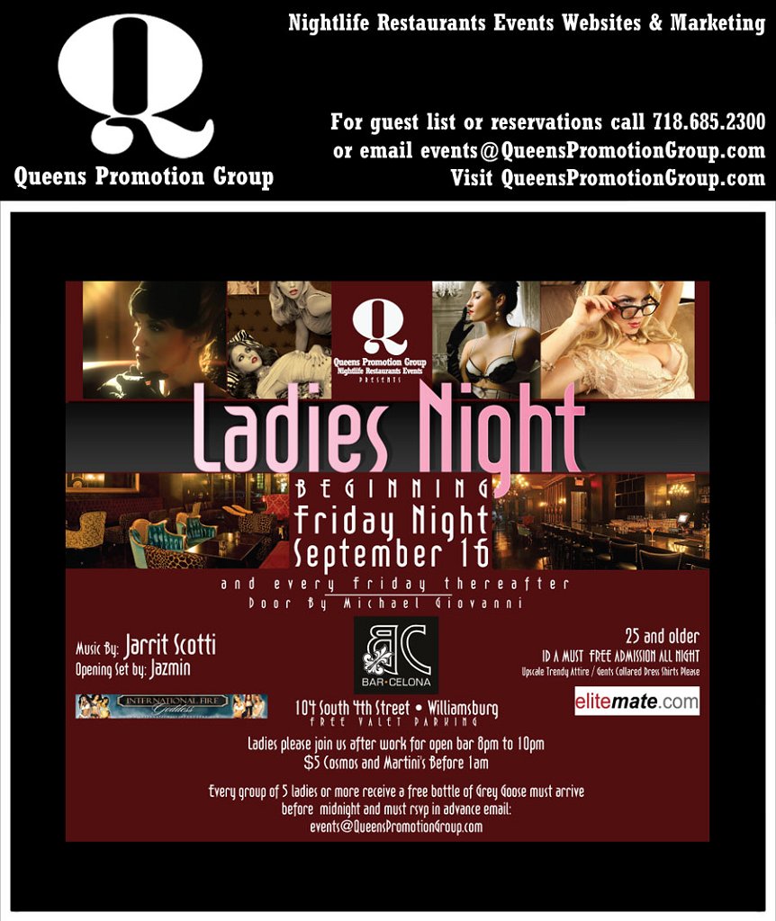 Ladies Nights  Promotions With Free Drinks At Top Clubs