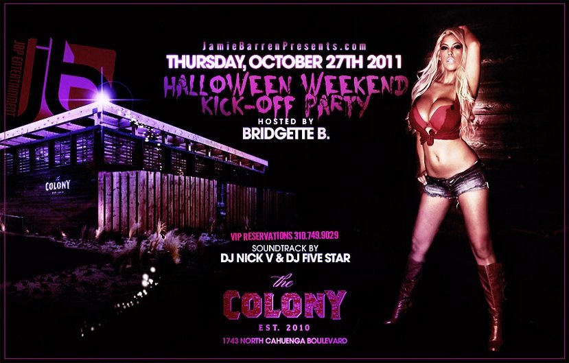 Bridgette B Blackmail - Bridgette B Hosts Halloween Weekend Kickoff at The Colony Nightclub, Los  Angeles