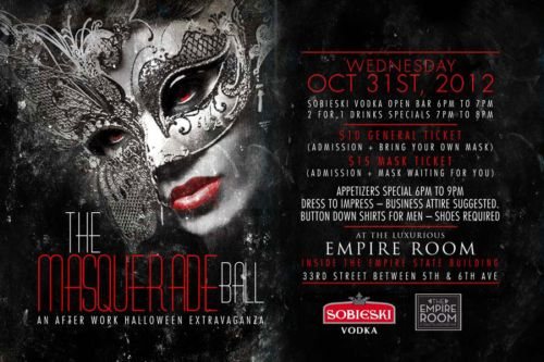 Halloween Afterwork Masquerade Party at Empire Room New York