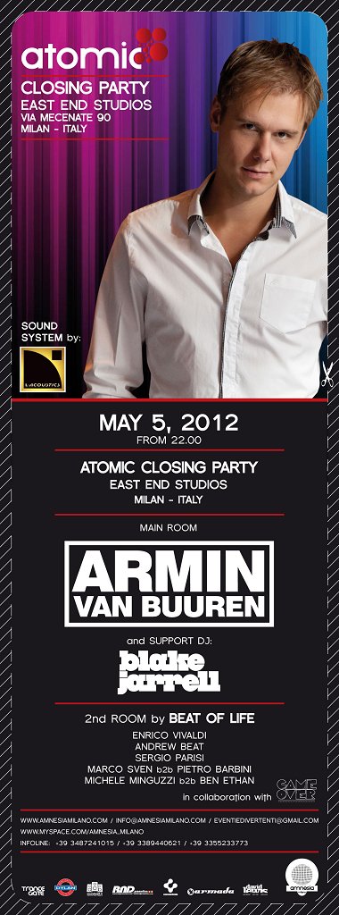 Armin Van Buuren at East End Studios Milan