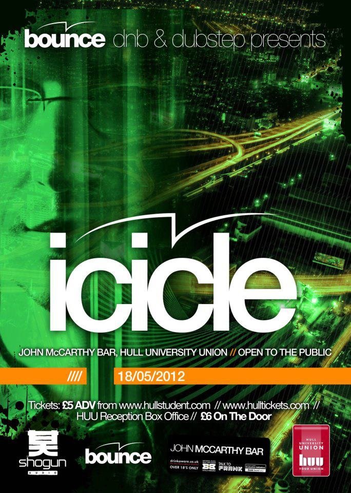 Bounce presents Icicle at Johnny Mac, North Bounce presents Icicle at Johnny Mac, North (2012) ⟋ RA