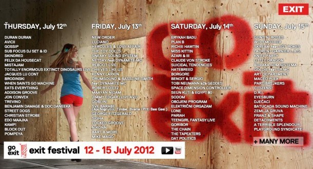 Exit Festival 2012 at Petrovaradin Fortress, Serbia