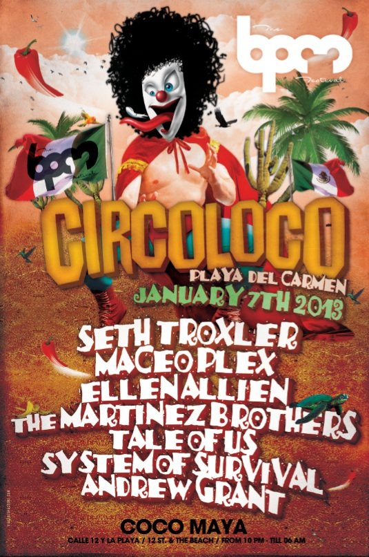 Circo Loco at Coco Maya Beach Club & Lounge, Mexico