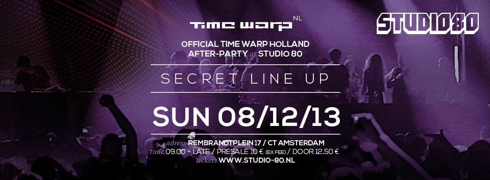 Time Warp NL Afterparty at Studio 80, Amsterdam