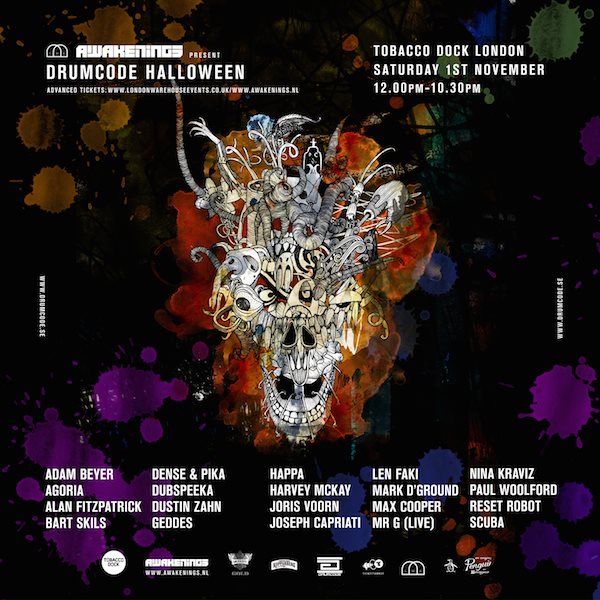Awakenings & LWE present: Drumcode Halloween at Tobacco Dock, London