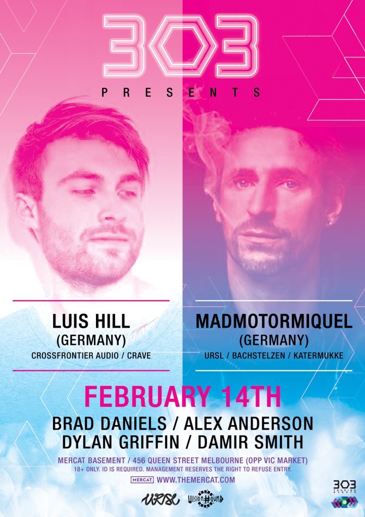 303 presents Madmotormiquel & Luis Hill at The Mercat Basement