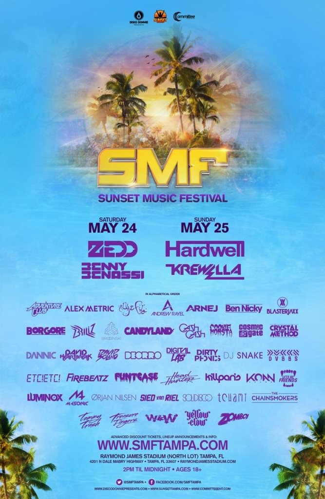 Sunset Music Festival at Raymond James Stadium, Tampa Bay