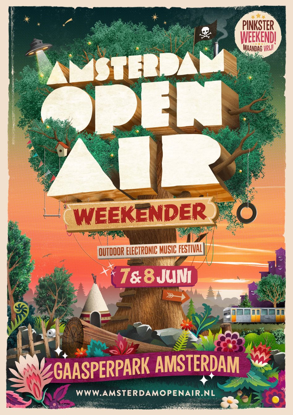 Amsterdam Open Air 2014 at Recreatiegebied Gaasperplas, Amsterdam