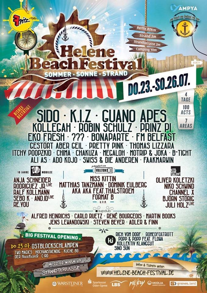 Helene Beach Festival 2015 at Helenesee, Frankfurt