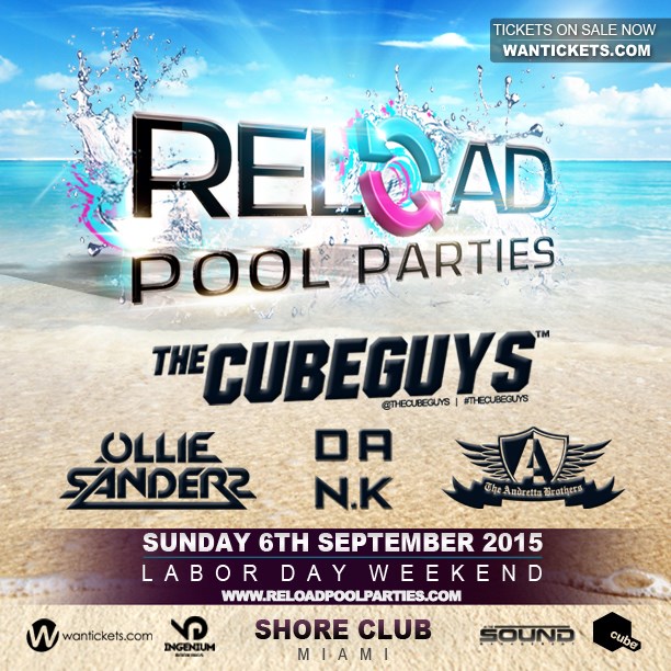 Reload Pool Parties at SkyBar At Shore Club South Beach, Miami