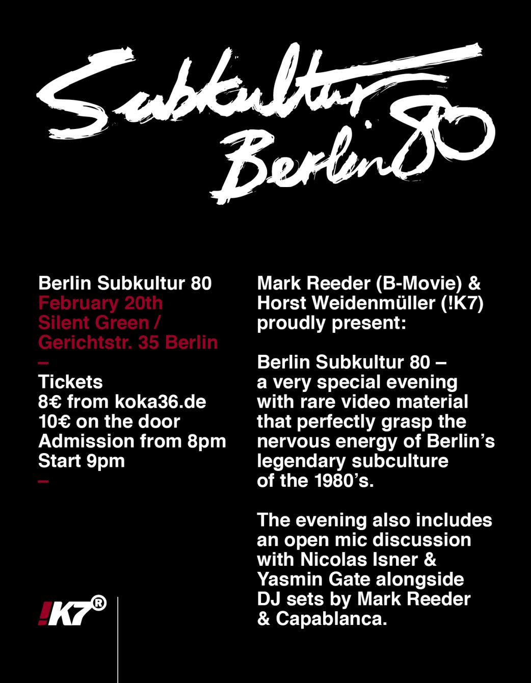 Hører til mikrofon Rådne Subkultur / Berlin 80's at Silent Green Kulturquartier, Berlin