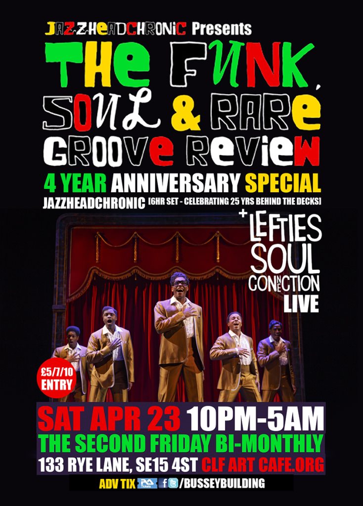 The Funk, Soul & Rare Groove Review 4 Year Anniversary w JHC