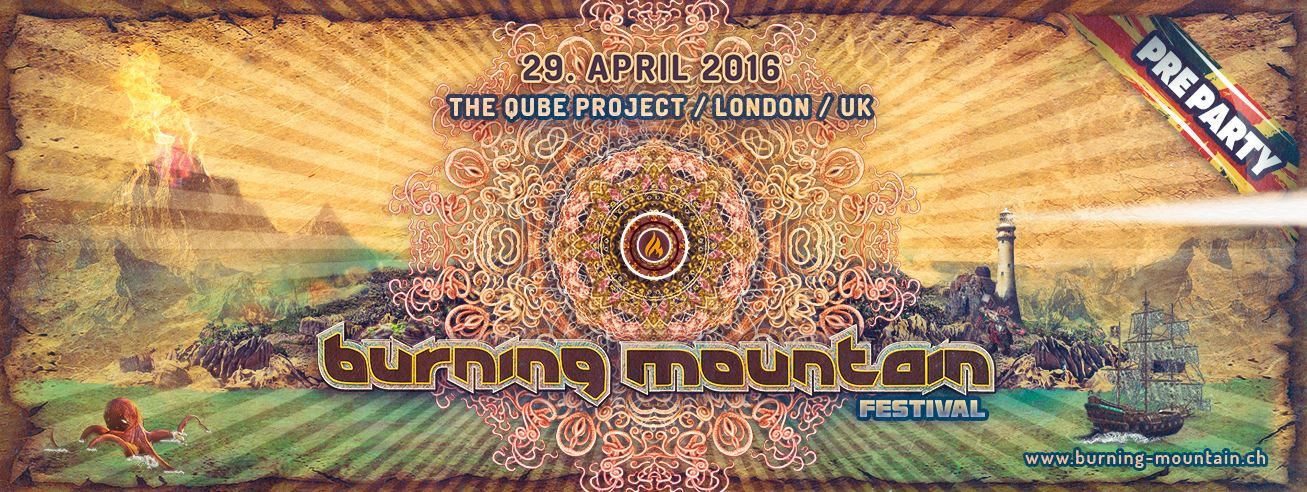 Burning Mountain Festival - London Pre Party at The Qube Project, London