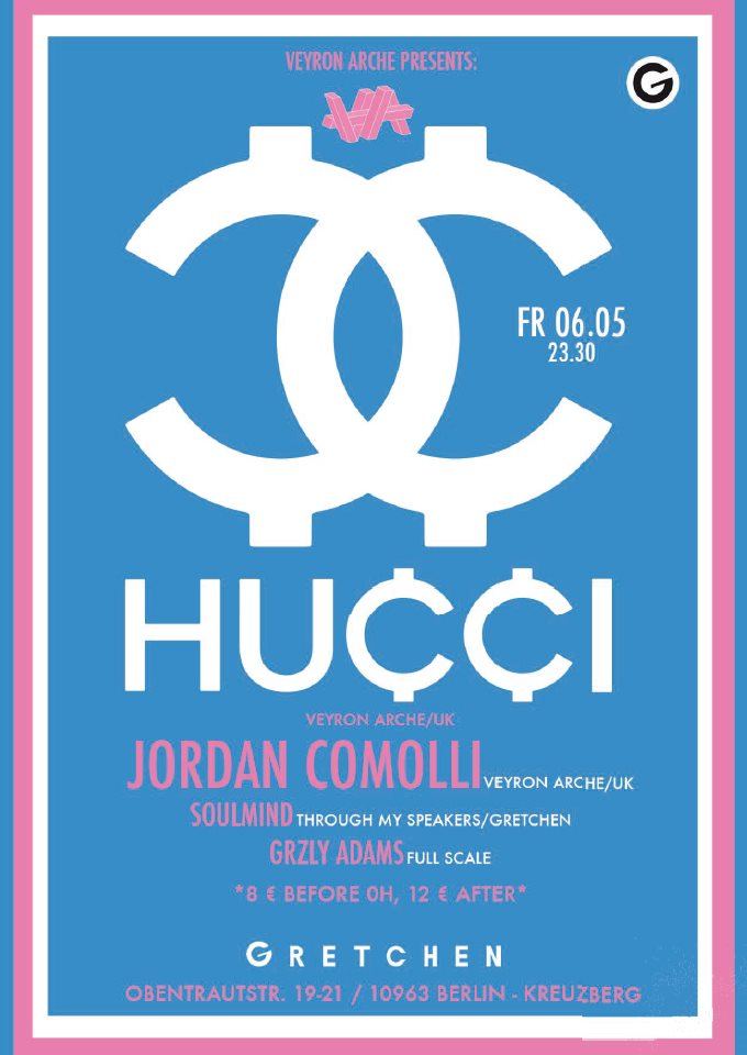 Veyron Arche presents Hucci Jordan Comolli at Gretchen Berlin