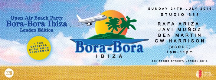 Bora Bora Beach Party London Edition Open Air at Studio 338 London