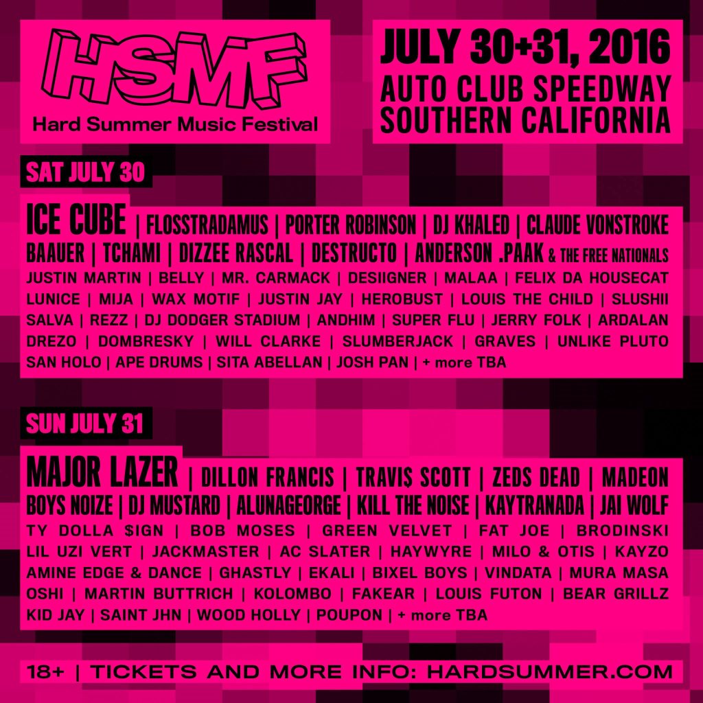 Hard Summer Music Festival at Auto Club Speedway of California, Los Angeles