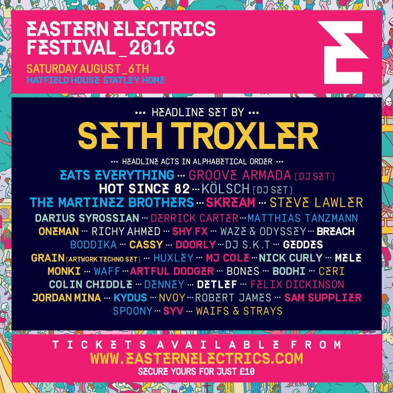 Eastern Electrics Festival 2016 at Hatfield House, London