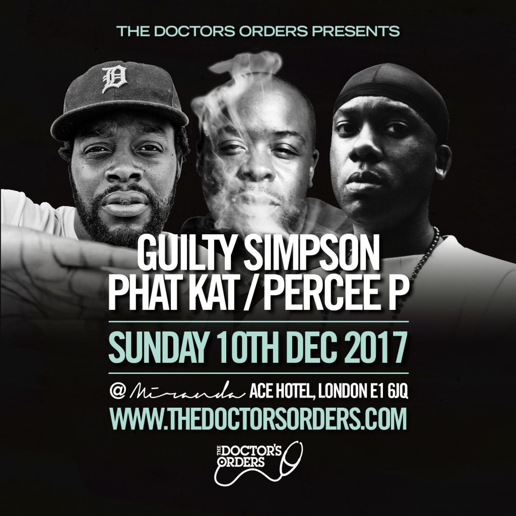 Guilty Simpson, Phat Kat & Percee P at Miranda, London