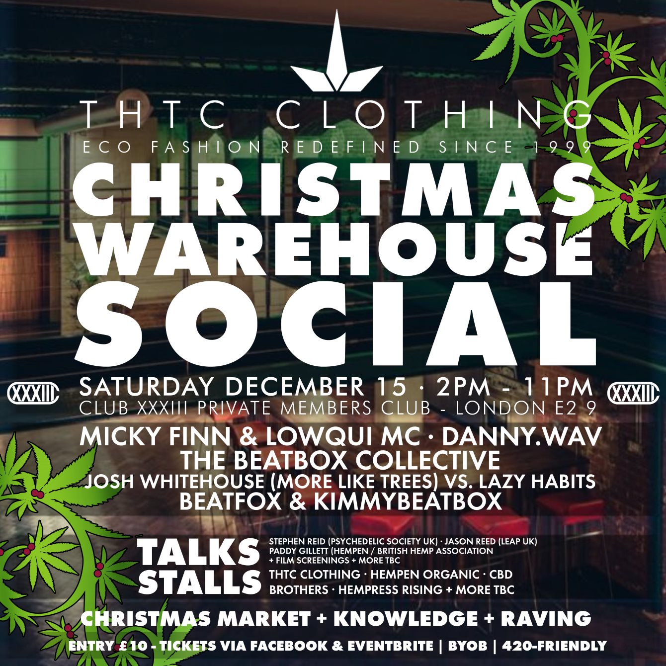 Thtc X Club 33 Christmas Warehouse Social At Club 33 London 2018 Ra