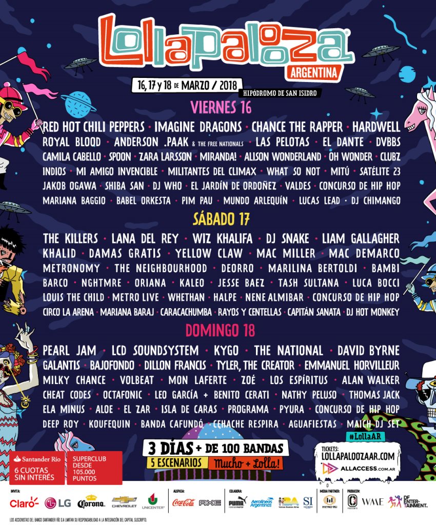 Lollapalooza Argentina 2018 at Hipodromo San Isidro, Buenos Aires (2018) RA