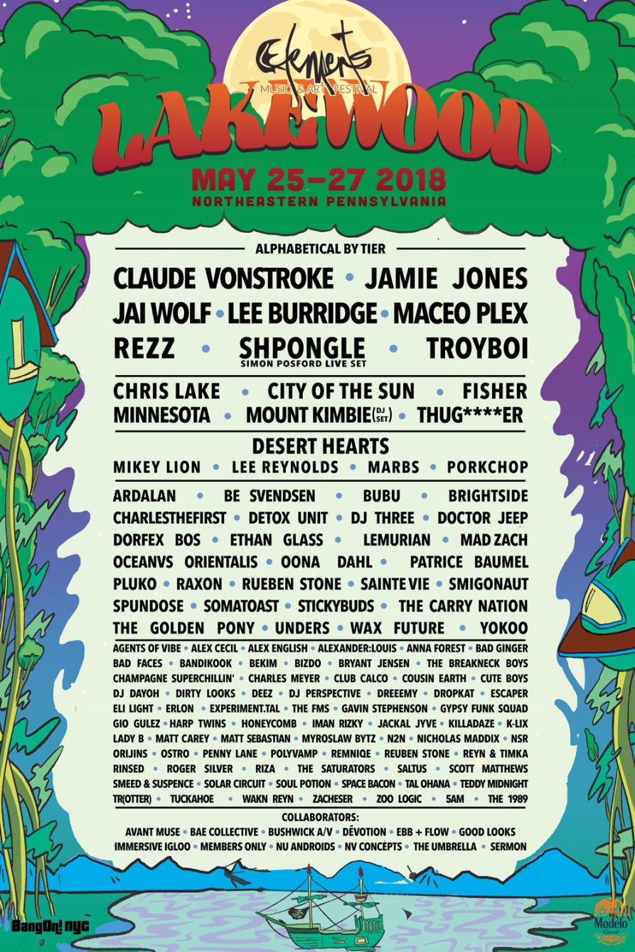 Elements Lakewood Camping Festival 2018 at Elements Lakewood, Pennsylvania