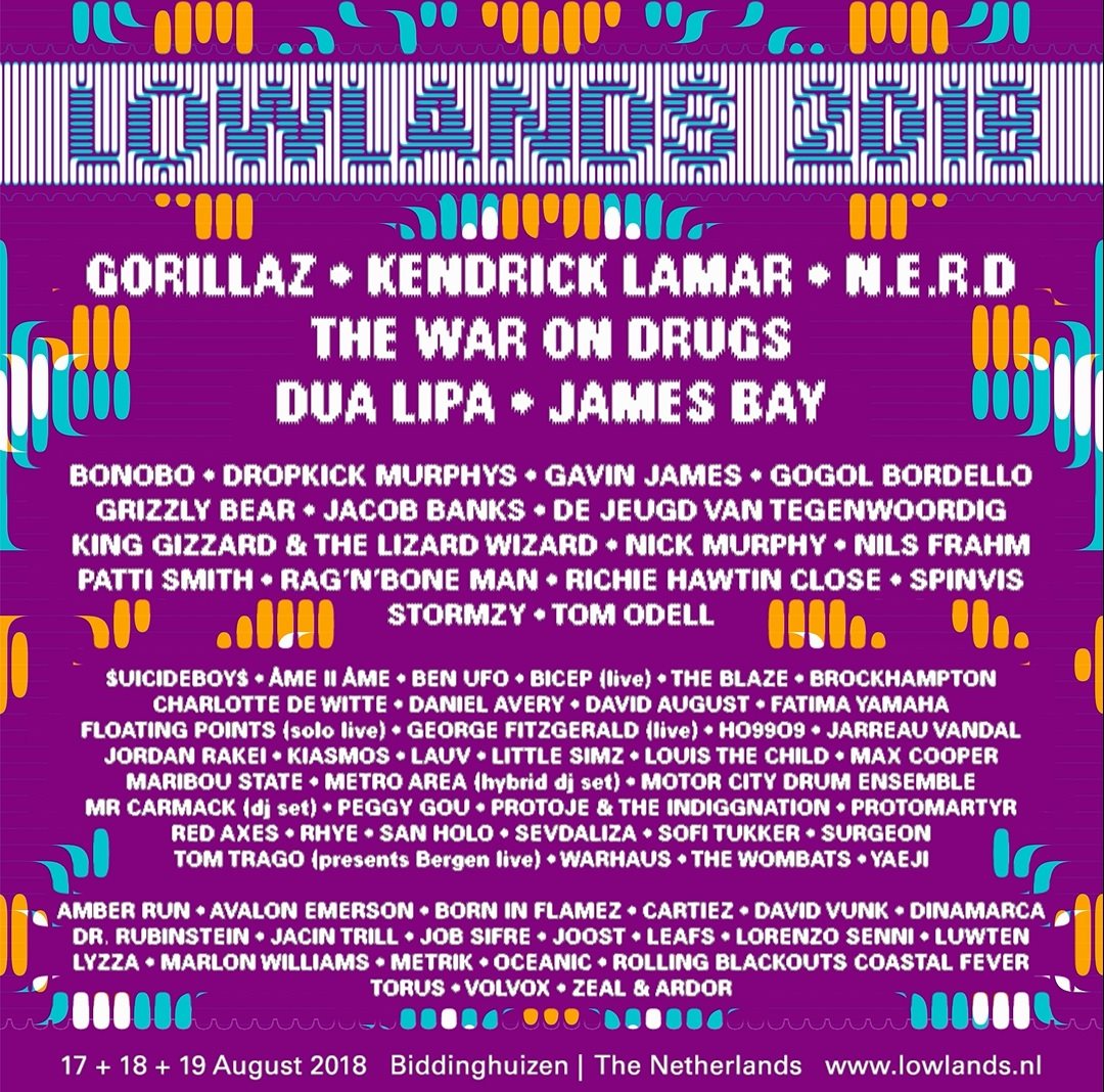 Lowlands Festival 2018 at Evenemententerrein Walibi Holland, Amsterdam