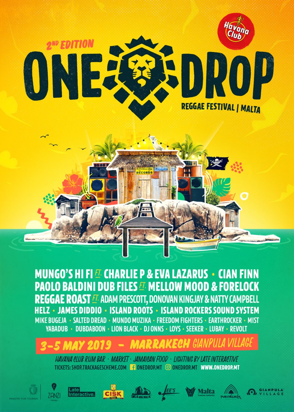 One Drop Reggae Festival 2019 at Marrakech at Gianpula Village, Malta