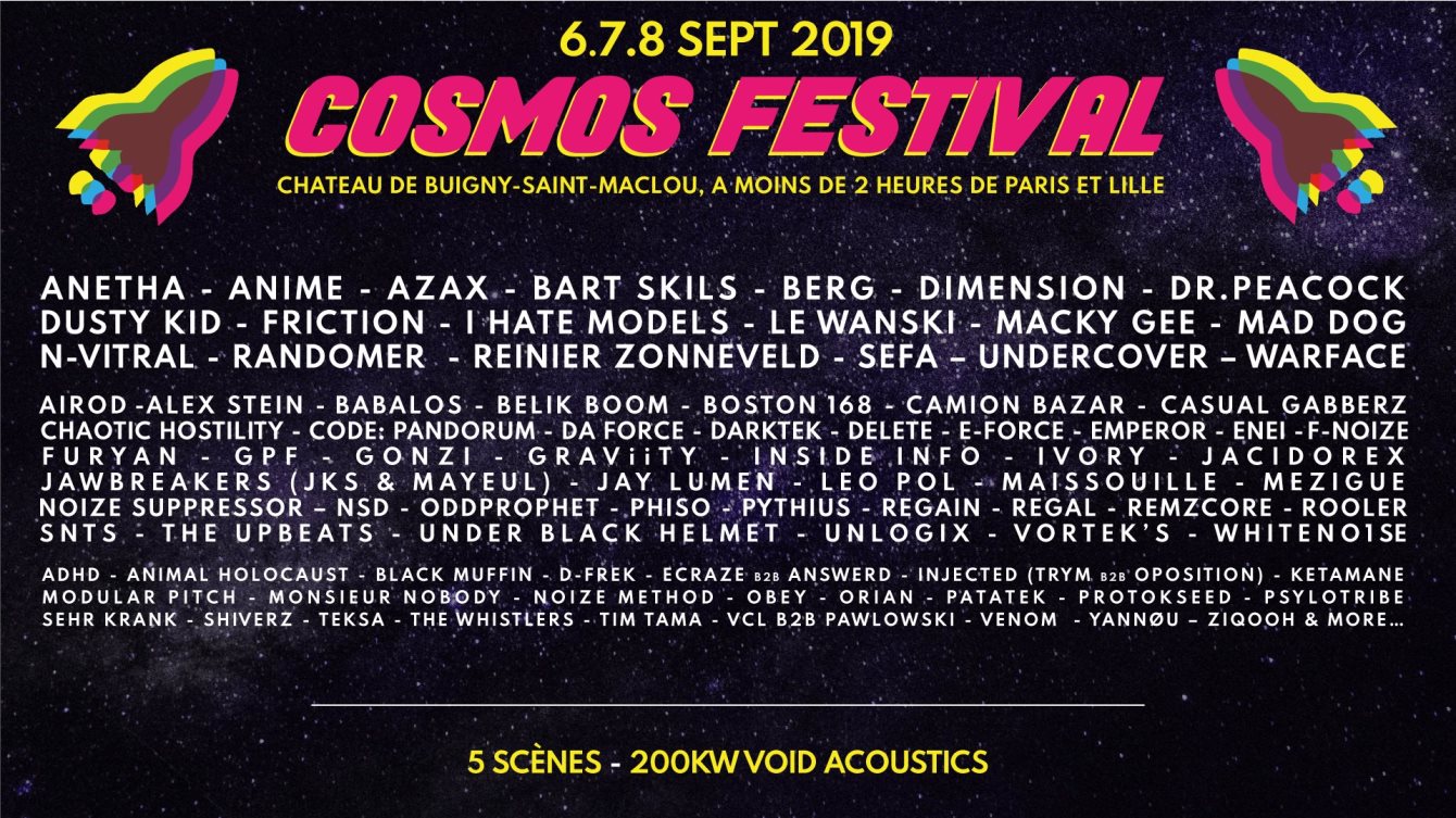 Cosmos Festival at Castle of Buigny-Saint-Maclou, North