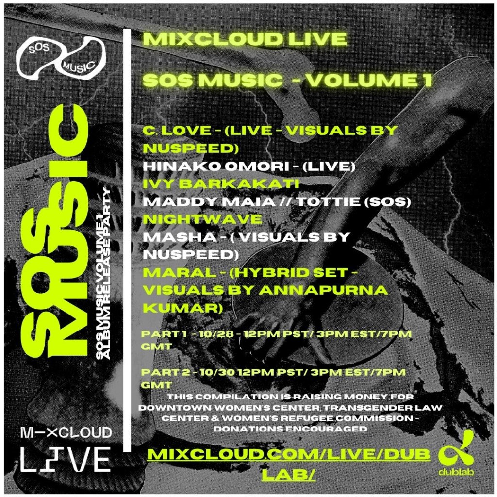 SOS Music Album Launch with mixcloud DUBLAB - Part 1 at Livestream,  Streamland