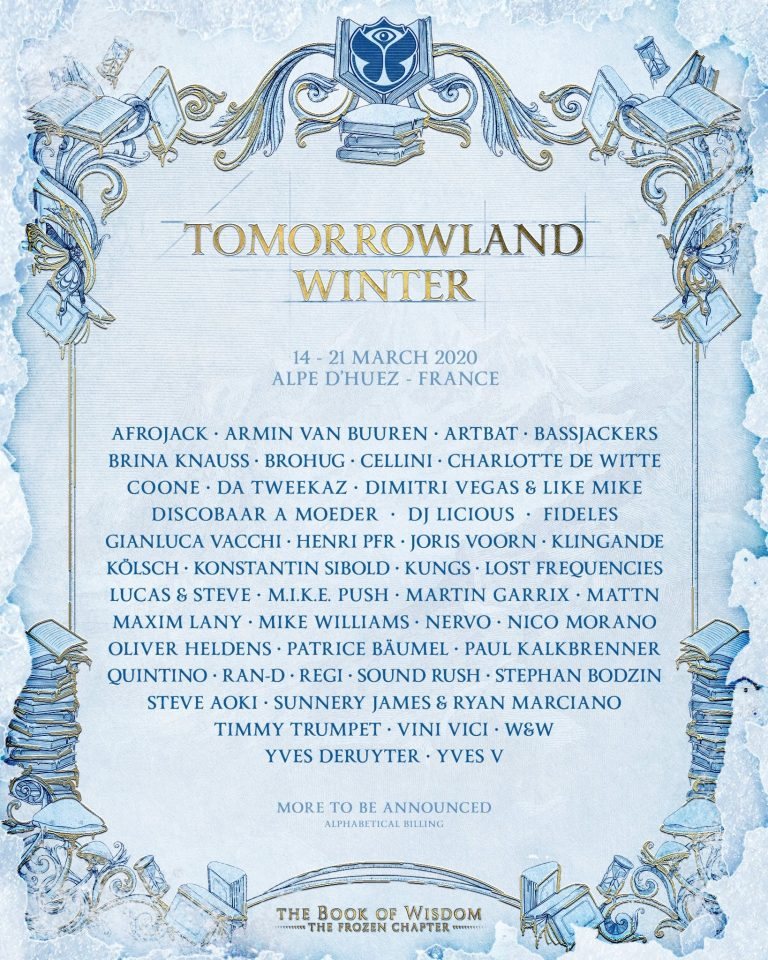 Refém do Coronavírus, Tomorrowland Winter 2020 está oficialmente