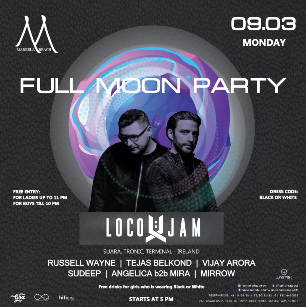 Full Moon Party at Marbela Beach, Goa