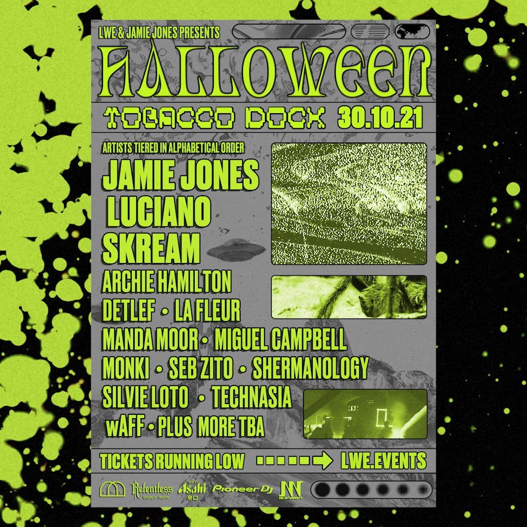 tobacco dock halloween Jamie Jones & LWE presents Tobacco Dock Halloween at Tobacco Dock, London