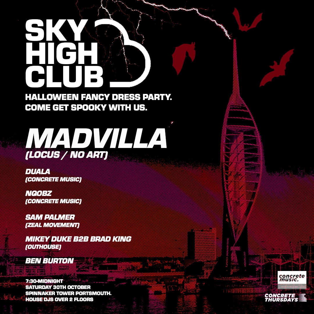 Sky High Club - Halloween at Spinnaker Tower, South + East