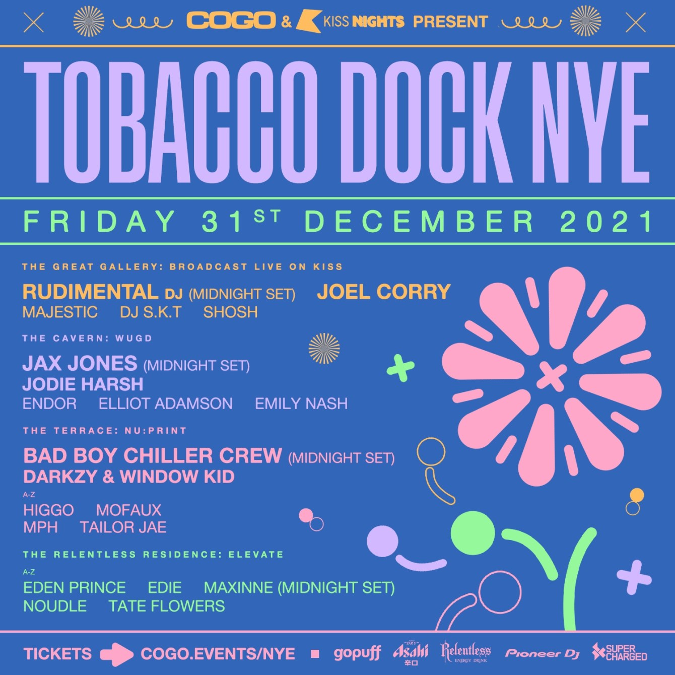tobacco dock new year's eve Cogo & Kiss Nights presents Tobacco Dock NYE at Tobacco Dock, London