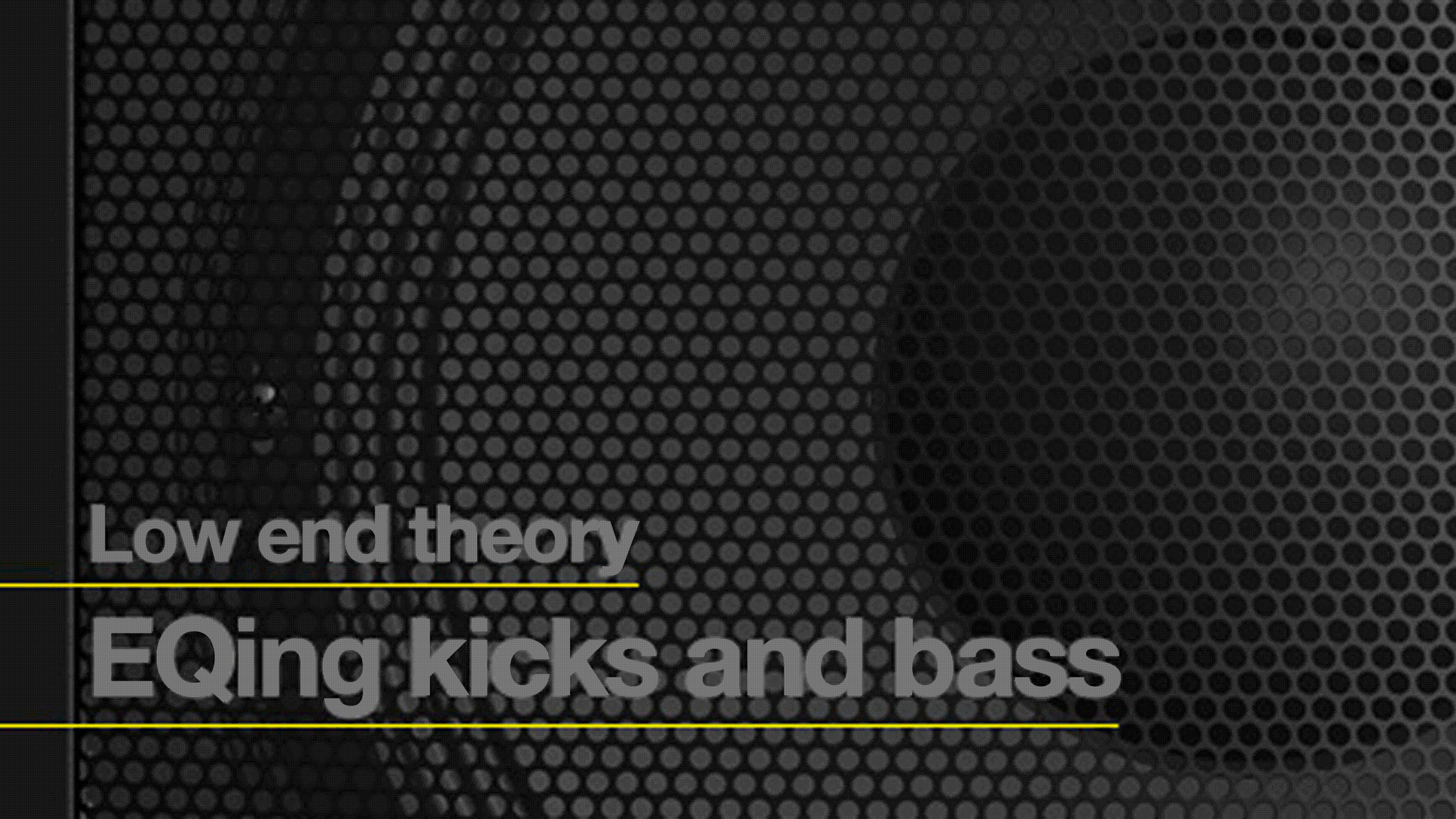 Low end theory: EQing kicks and bass 