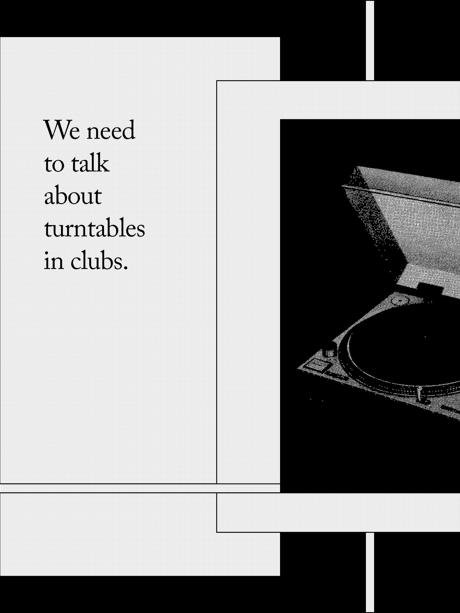 We need to talk about turntables in clubs