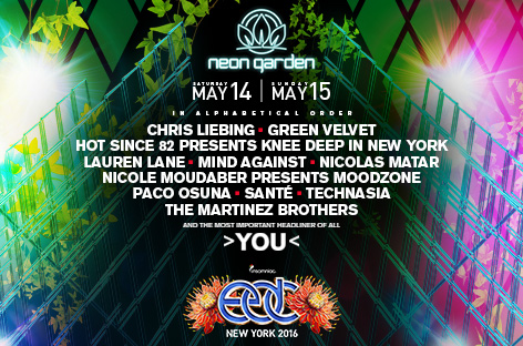 Chris Liebing The Martinez Brothers Play Neongarden At Edc New York News Ra