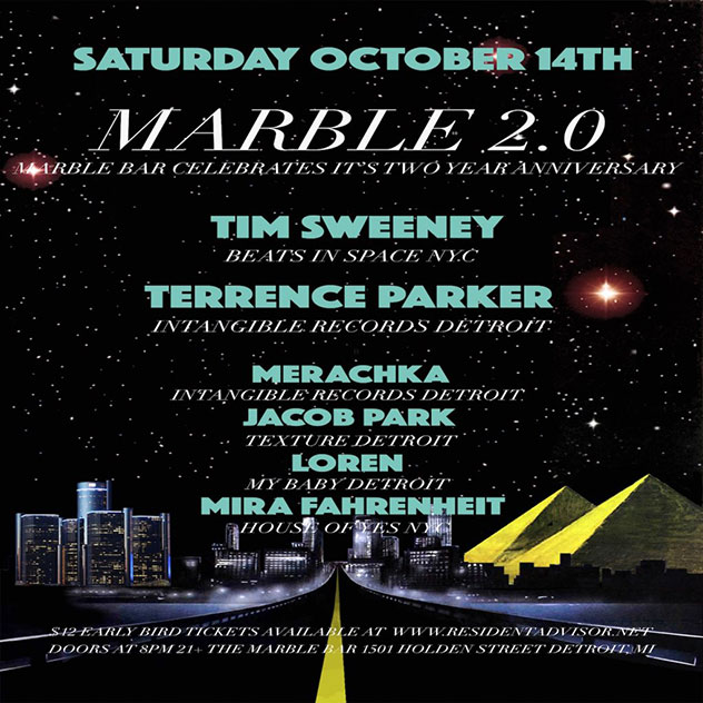 Detroit's Marble Bar turns two with Tim Sweeney and Terrence Parker