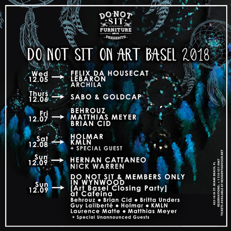 Do Not Sit On The Furniture announces Art Basel 2018 programming in ...