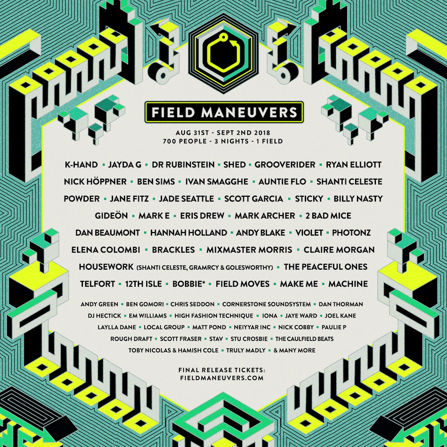 Field Maneuvers completes 2018 lineup, adds new ambient tent · News RA