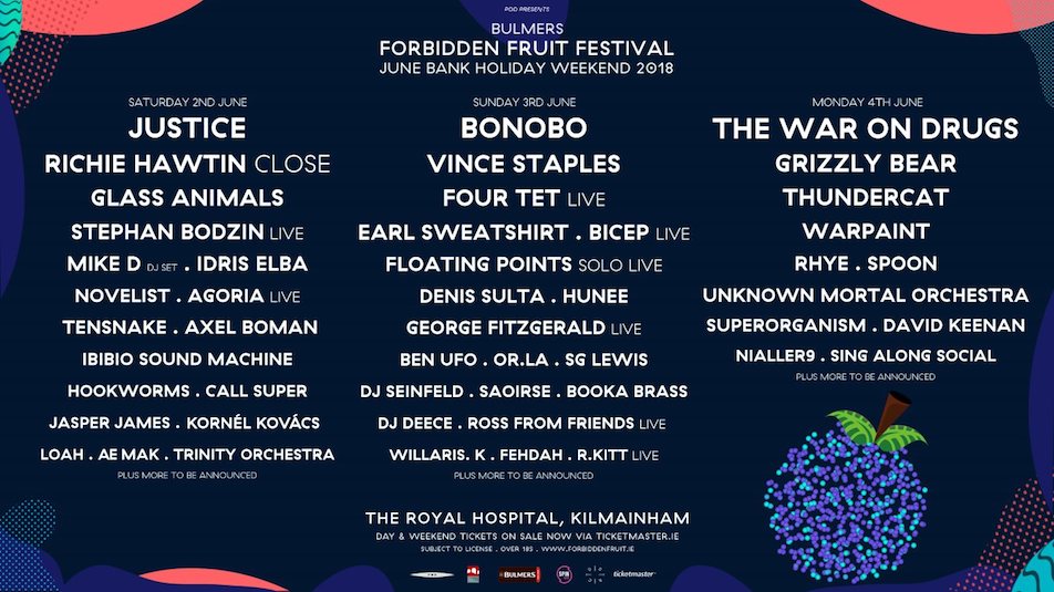 Dublin's Forbidden Fruit Festival reveals 2018 lineup · News RA