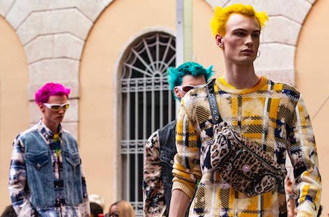 New Wave, 90s rave, and an homage to Keith Flint at Versace SS20 Menswear